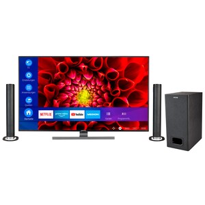 MEDION® LIFE® S15506 138,8 cm (55'') Ultra HD Smart-TV + P61220 TV-Soundbar mit Bluetooth & Subwoofer - ARTIKELSET