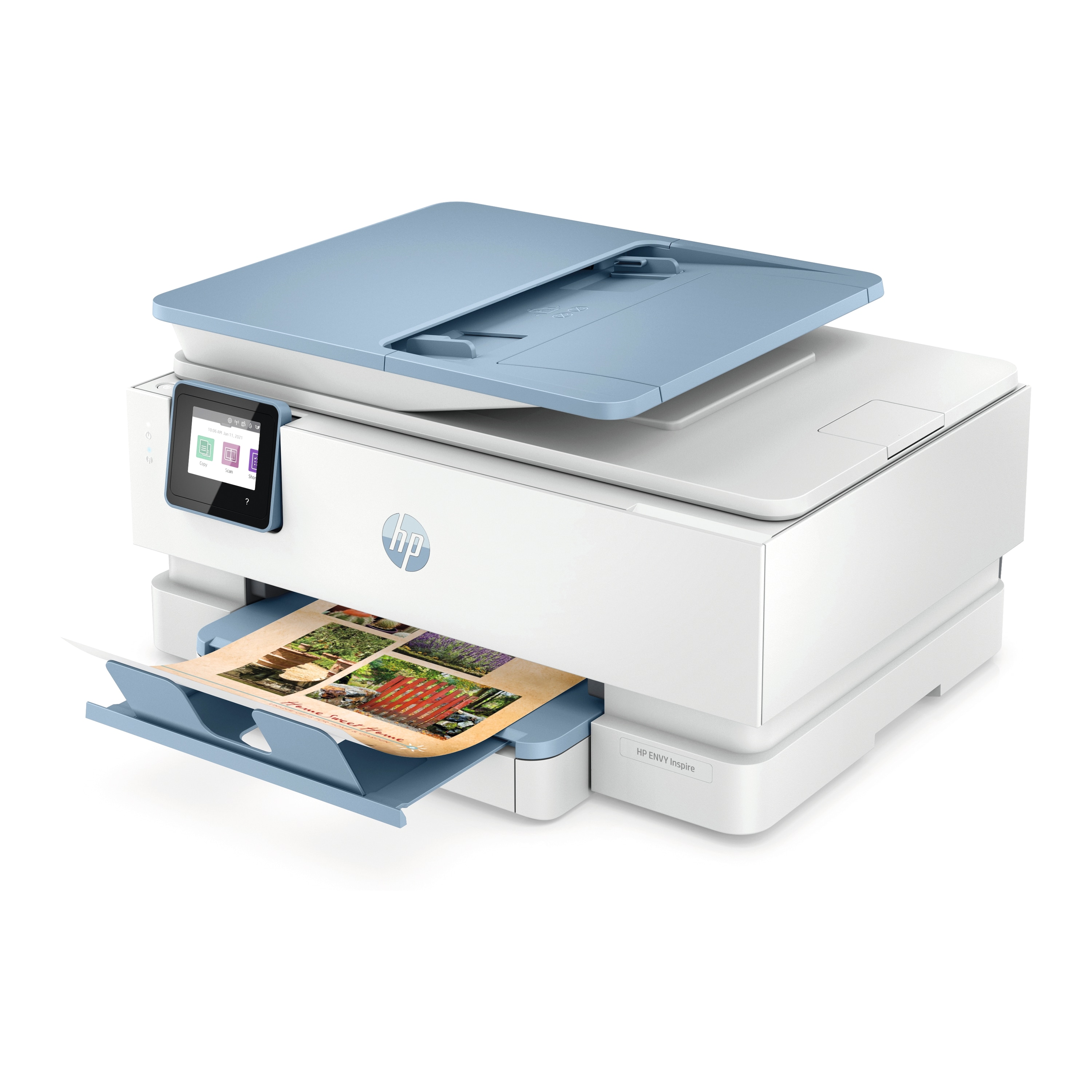 HP HP ENVY Inspire 7921e, Drucken. Scannen. Kopieren. Fotodruck, 6 Probe-Monaten HP Instant Ink mit HP+ inklusive, 35 Blatt Dokumentenzuführung und 2 Papierzuführungen