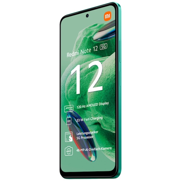 XIAOMI Redmi Note 12 128 GB, 5G, Dual-SIM, Forest Green