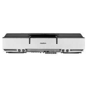 MEDION® LIFE P66538 Retro-Boombox silber, DAB+/PLL-UKW Radio, Bluetooth® 5.3 für das Abspielen von Smartphone & Co, CD-Player, Kassettendeck, X-Bass Funktion, 2 x 10 W RMS