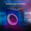 MEDION® LIFE® S61991 Partylautsprecher, tragbares Bluetooth®-Soundsystem. Bluetooth® 5.3 für kabellose Musikübertragung, verschiedene Lichteffekte, integrierter Akku, TWS-Funktion, 50 W RMS