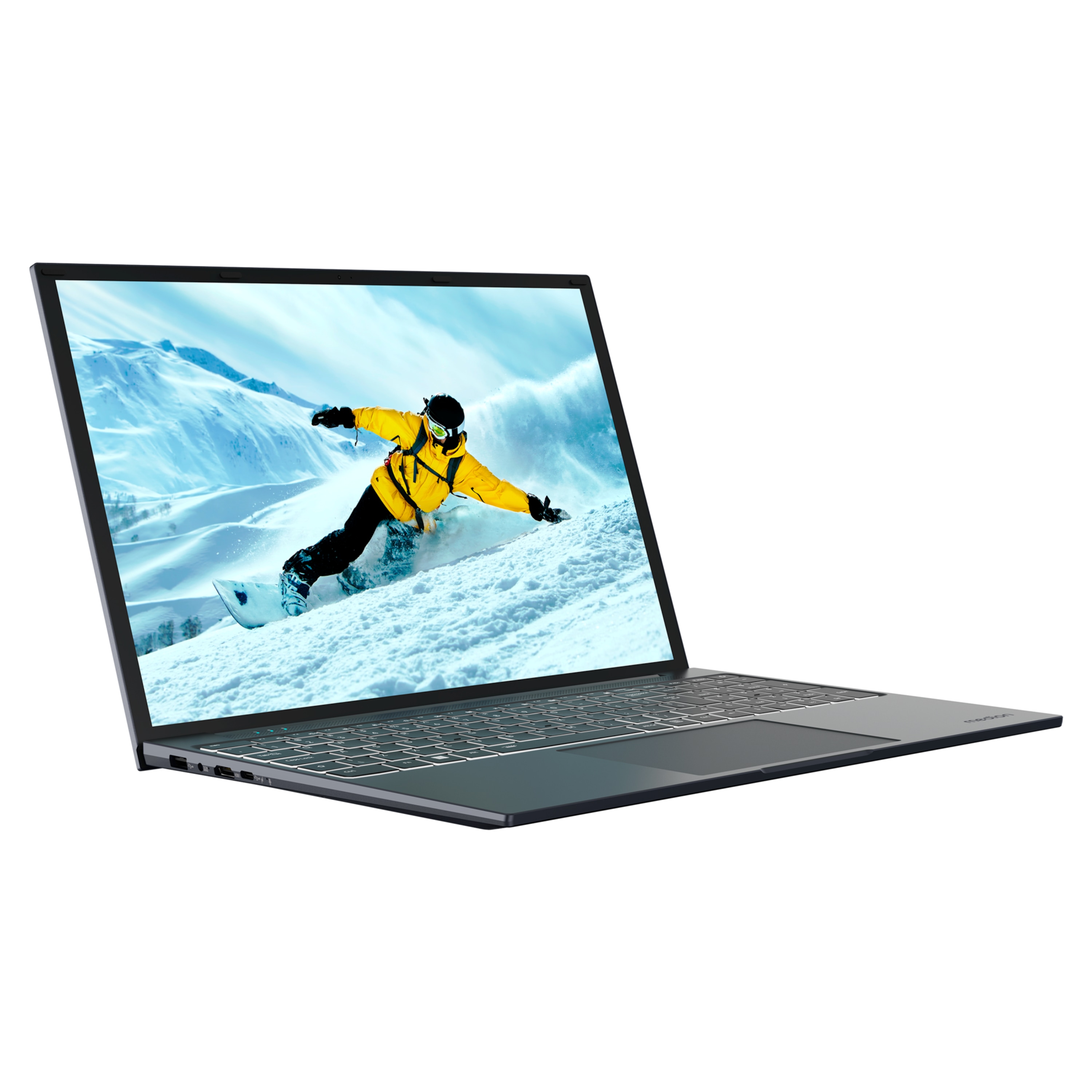 MEDION® E16433 Laptop, Intel® Core™ i3-1215U, Windows 11 Home, 40,6 cm (16,0'') FHD+ Display, Intel® UHD Grafik, 512 GB SSD, 8 GB RAM