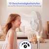 MEDION® LIFE P25 SF Akku-Standventilator (MD 100144), App-Steuerung, 10 Geschwindigkeitsstufen, 24 Watt Leistung, Schwenkfunktion, inkl. Fernbedienung