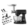 MEDION® LIFE Digitale Küchenmaschine MD12600, 800 W Gleichstrommotor, Energiesparend, Ultraleise, Digitales Sensor-Touch-Display, 4,6 L Edelstahlschüssel, Inkl. Fleischwolf