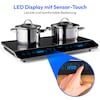 MEDION® LIFE® Doppel-Induktionskochplatte MD 15324, 3500 Watt Induktionsleistung, automatische Topferkennung, energiesparend
