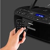 MEDION® LIFE® E64070, CD-Kassetten-Radio mit MP3-Wiedergabe, PLL-UKW Radio, USB Anschluss, CD-R/RW kompatibel, AUX, 2 x 30 W max. Musikausgangsleistung