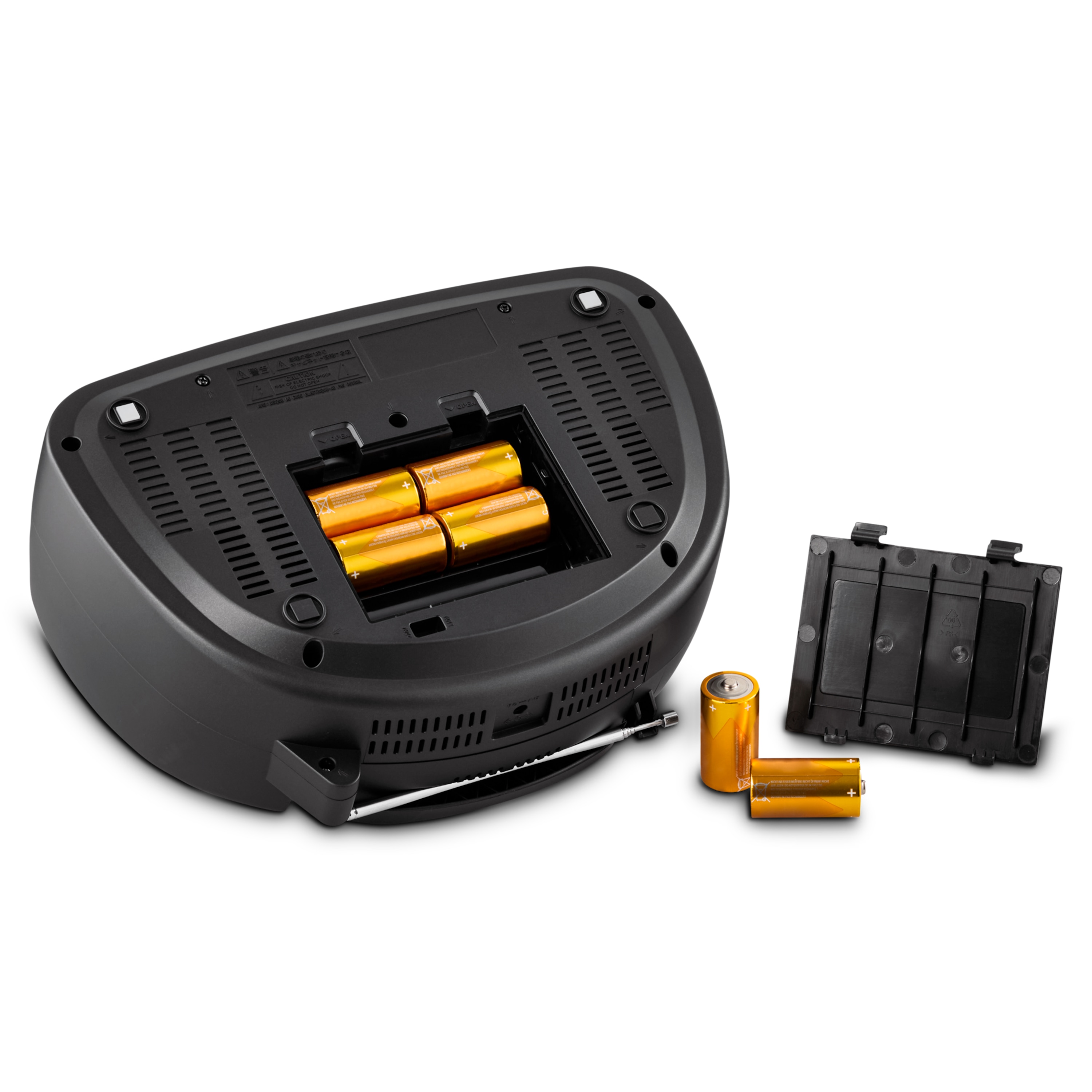 MEDION® LIFE® DRX-1 Plus, DAB+/PLL-UKW-Stereo Radio, Bluetooth® 5.4, CD-Kassetten-Radio mit MP3-Wiedergabe, USB Anschluss, CD-R/RW kompatibel, AUX-In, 2 x 3 W RMS