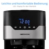MEDION® LIFE® Kaffeemaschine mit Thermoskanne MD 18458, Timer-Funktion, Tropf-Stopp, 900 Watt, 1,1 Liter Fassungsvermögen, Aromawahlschalter