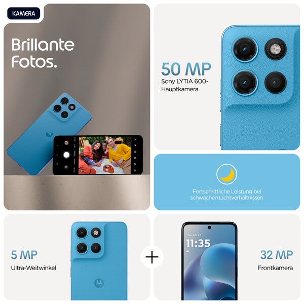 MOTOROLA moto g17, 128 GB, Alaskan Blue (XT2623-2)