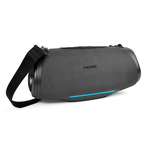 MEDION® LIFE P61762 Tragbarer Bluetooth® Lautsprecher L anthrazit, Dual Illuminated & Lightstrip (RGB-Lichteffekte), Bluetooth® 5.3, integrierter Akku mit bis zu 47 Stunden Laufzeit, robustes & mobiles Design, 2 x 25 W RMS