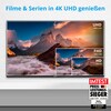 MEDION® LIFE® X16589 (MD 30077) QLED Android TV, 163,9 cm (65'') Ultra HD Smart-TV, HDR, Dolby Vision®, Micro Dimming, MEMC, PVR ready, Netflix, Amazon Prime Video, Bluetooth®, DTS Virtual X, DTS X und Dolby Atmos, HD Triple Tuner, CI+