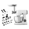 MEDION® LIFE Digitale Küchenmaschine MD12600, 800 W Gleichstrommotor, Energiesparend, Ultraleise, Digitales Sensor-Touch-Display, 4,6 L Edelstahlschüssel, Inkl. Fleischwolf