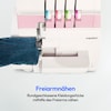 MEDION® LIFE® Overlock-Nähmaschine SO90 (MD19169), 90 Watt Motorleistung, LED Nählicht, Nähen mit 4 Fäden gleichzeitig, umfangreiches Zubehör