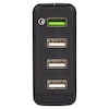 MEDION® LIFE® P87285 Ladegerät, Quick-Charge, Stromversorgung für bis zu vier Geräte, USB-Ladestation, Betriebszustands-LED