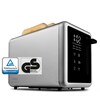MEDION® MEDION LIFE Toaster MD12102, 2 Toastschlitze für zwei Toastscheiben, LED Sensor-Touch-Display für präzise Steuerung, 7 Bräunungsstufen und 5 Automatikprogramme