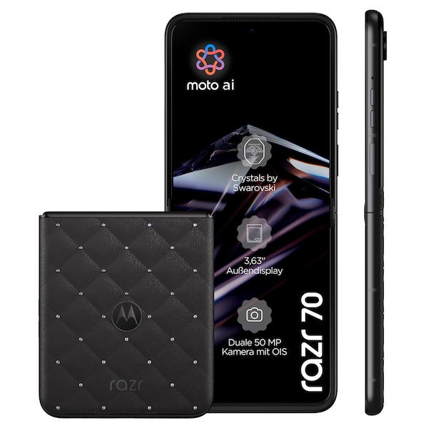 MOTOROLA razr 70, 256 GB, Swarovski Edition, Black (XT2657-1)