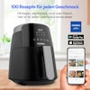 MEDION® LIFE HeißluftFritteuse P40 L (MD13030), 100 Rezepte in der Life+ App¹, Touch-Sensor- Bedienfeld, 4,7 Liter Fassungsvermögen, 8 Automatikprogramme,1.500 Watt, 60 min. Timer, 100