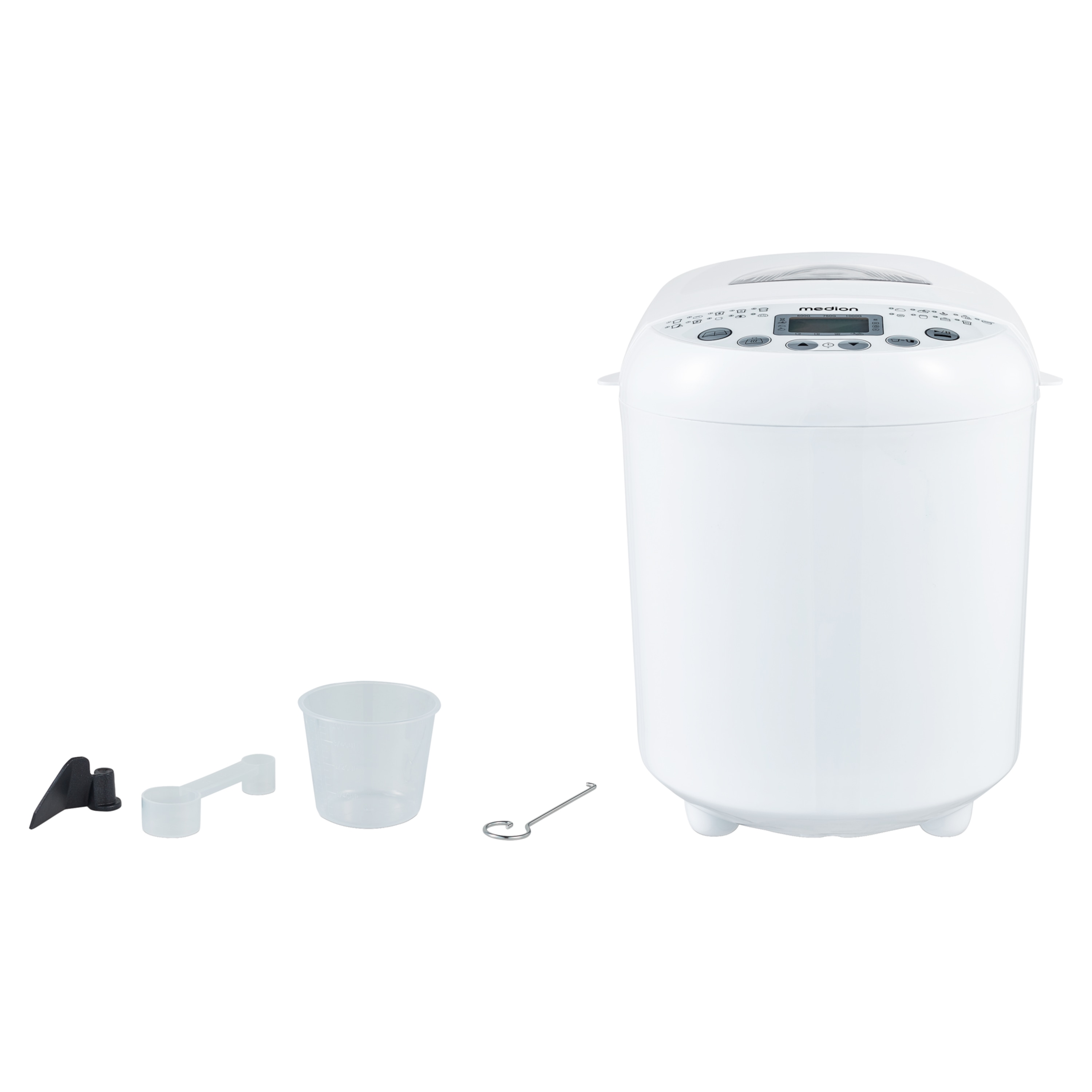 MEDION® LIFE® Brotback- automat  MD 11011, 19 Backprogramme, 3 wählbare Bräunungsgrade, 550 Watt, bis zu 1000g Fassungsvermögen
