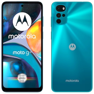 MOTOROLA moto g22-smartphone | 16,51 cm (6,5) HD+-scherm | Android&trade; 12-besturingssysteem | 64 GB intern geheugen | 4 GB RAM | vingerafdruksensor | kleur: Iceberg Blue