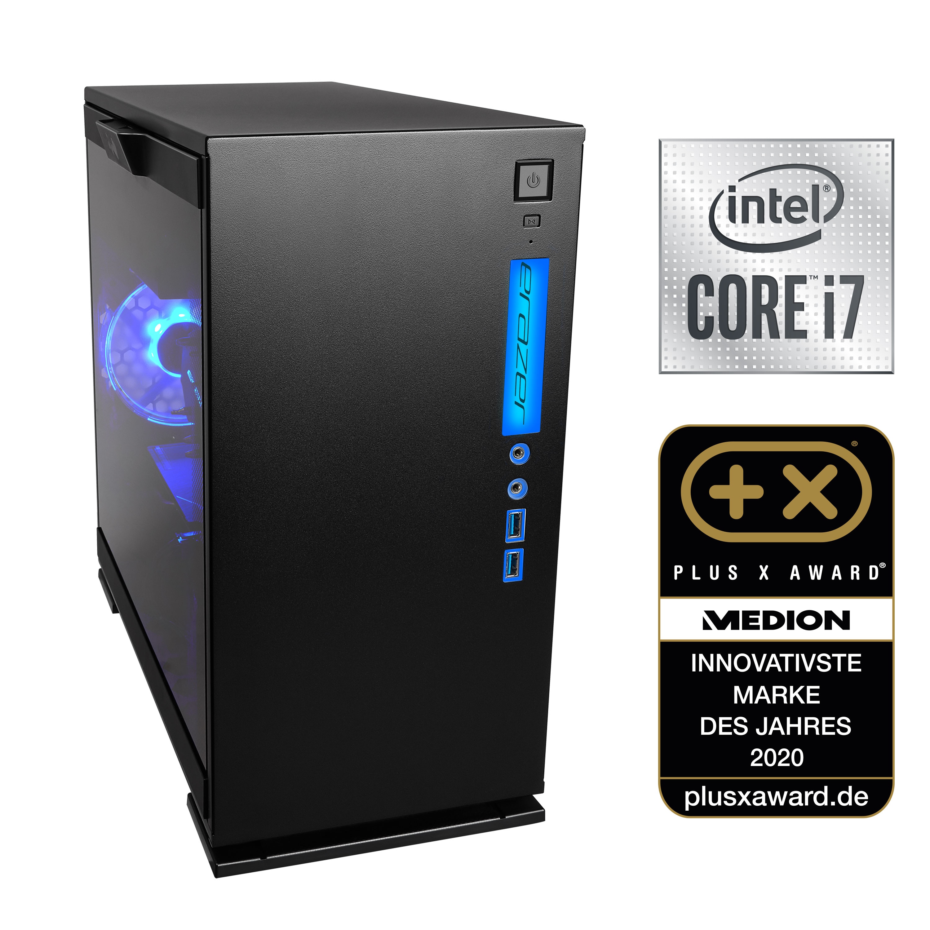 MEDION® ERAZER® Engineer X10, Intel® Core™ i7-10700, Windows 10 Home, AMD® Radeon™ RX 6800, 1 TB SSD, 32 GB RAM, High-End Gaming PC
