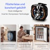 MEDION® LIFE Gefrierschrank MD370018 Schwarz, 85 L Nutzinhalt, 3 Türfächer, manuelle Abtauung, Temperaturbereich 0–5 °C, Energieklasse C, leiser Kompressorbetrieb (39 dB), wechselbarer Türanschlag