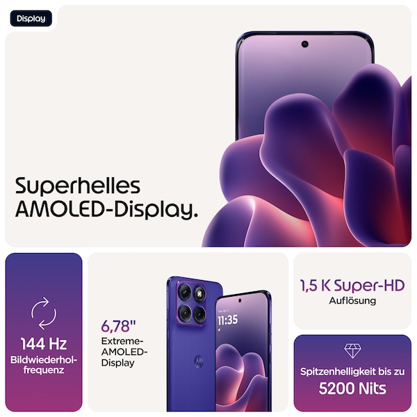 MOTOROLA edge 70 fusion 5G, 256 GB, Orient Blue (XT2605-1)