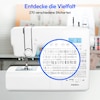 MEDION® LIFE® Digitale Nähmaschine SD36 (MD11881), einstellbare Stichlänge und Stichbreite, 270 Stichmuster, Integriertes Zubehörfach, 36 Watt Motorleistung