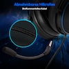 MEDION® ERAZER Mage P20 Gaming Headset, klasse Klangqualität mit ES9260Q Soundchip, flexibles & abnehmbares Mikrofon, RGB, Kabelbedienelement