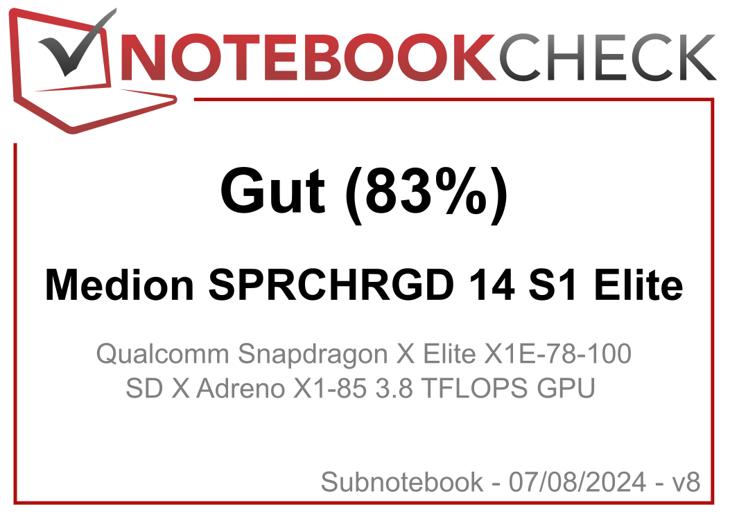 Medion SPRCHRGD 14 S1 Elite im Test: Schickes Snapdragon-Subnotebook mit viel Ausdauer