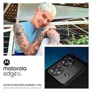 MOTOROLA edge 40 Neo, 256 GB, Black Beauty