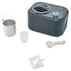 MEDION® LIFE® Eismaschine MD 10169, Kapazität für 1 L Eis, kein Vorkühlen notwendig, entnehmbarer Aluminium-Eisbehälter, geeignet für die Zubereitung von Eiscreme, Frozen Yoghurt & Sorbet