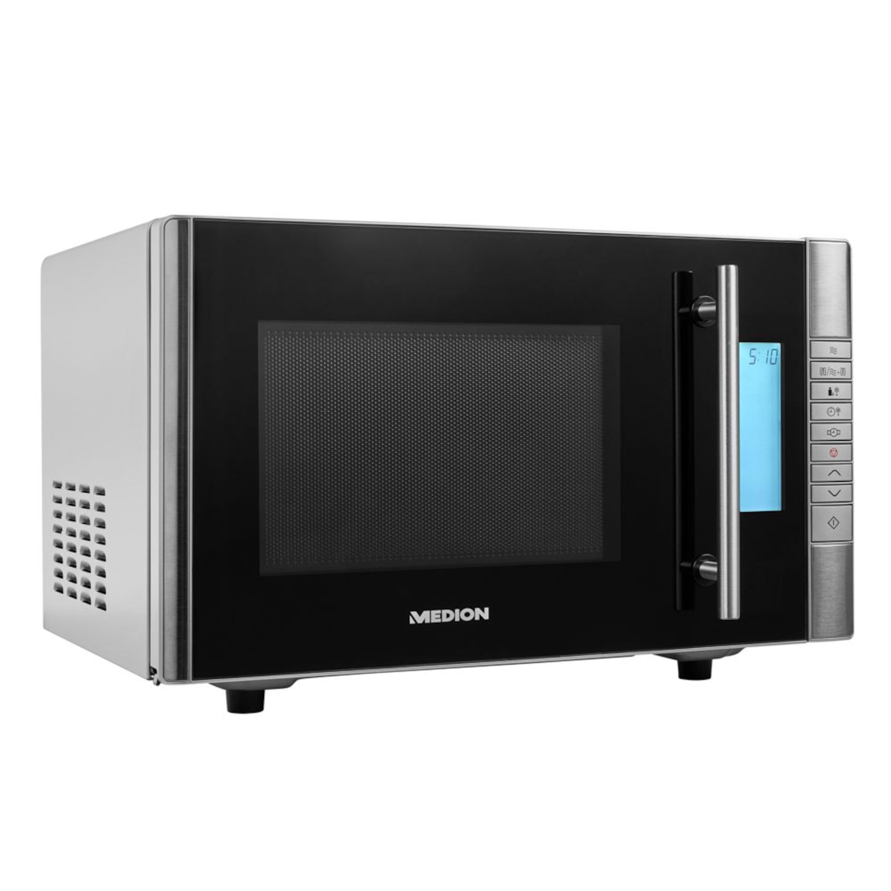 MEDION® 2in1 Mikrowelle MD 14482, Kombination aus Mikrowelle & Grill, 8 Automatikprogramme, 20L Garinnenraum, Auftaufunktion