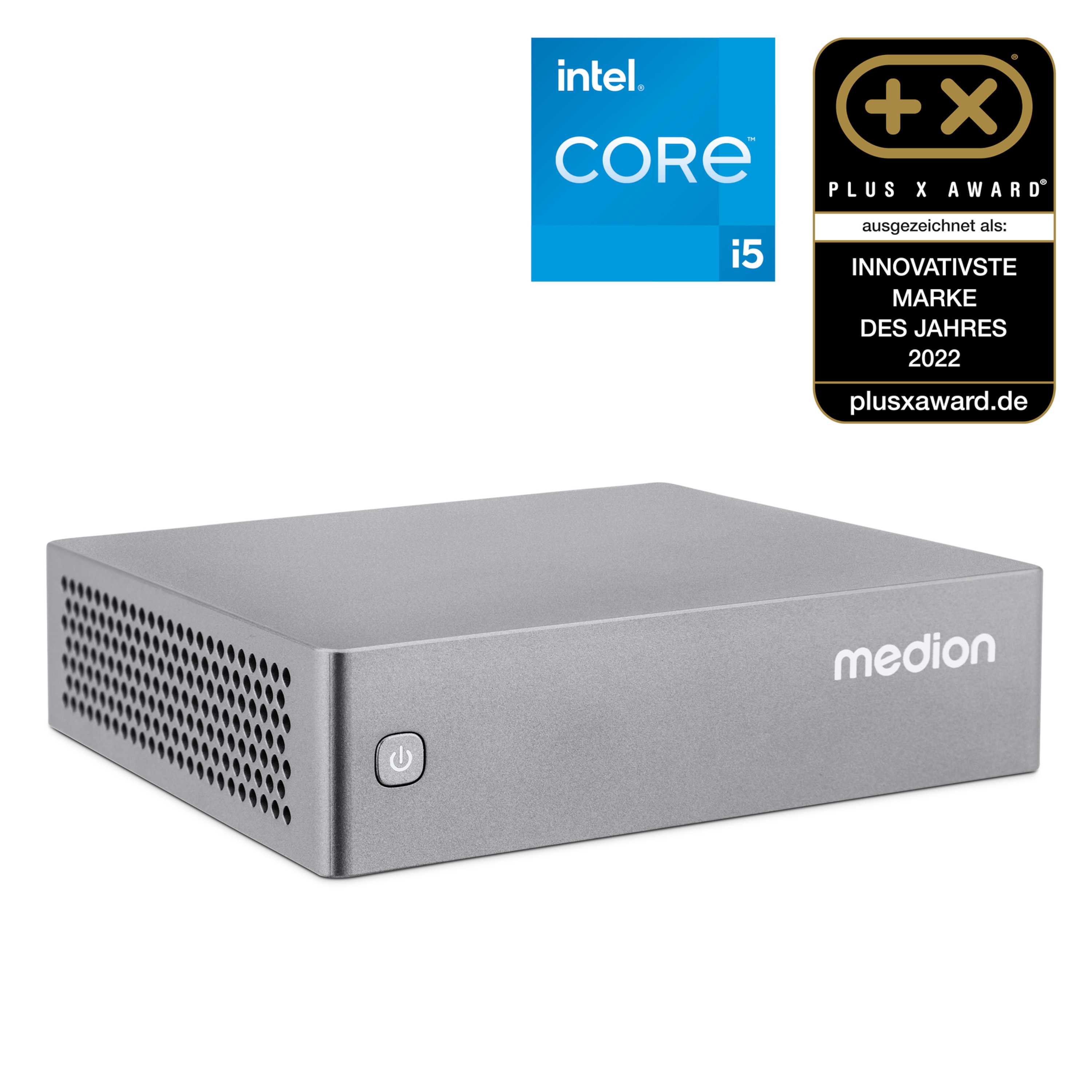 MEDION® S06 Mini PC, Intel® Core™ i5-1335U Prozessor, ohne Betriebssystem, 512 GB SSD, 16 GB RAM