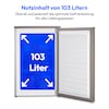 MEDION® LIFE® Gefrierschrank MD 37777, 103 L Fassungsvermögen, Less Frost Technologie, Höhenverstellbare Füße, Energieeffiziensklasse D