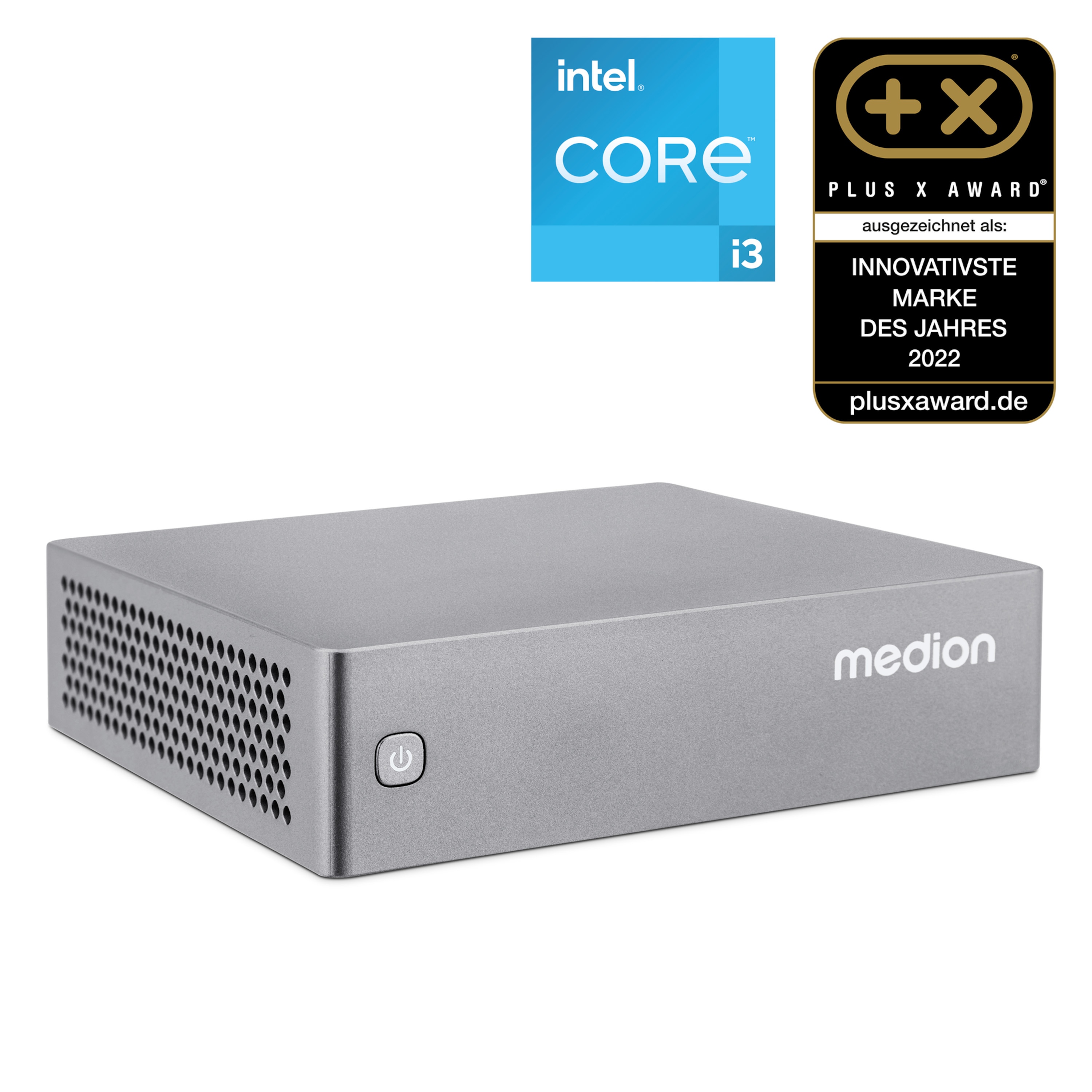 MEDION® S06 Mini PC, Intel® Core™ i3-1315U Prozessor, ohne Betriebssystem, 512 GB SSD, 8 GB RAM