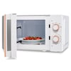 MEDION® LIFE® Mikrowelle MD 10596, Holzoptik, Garinnenraum 20 Liter, 700 W, Verspiegelte Tür, 5 Mikrowellen-Leistungsstufen