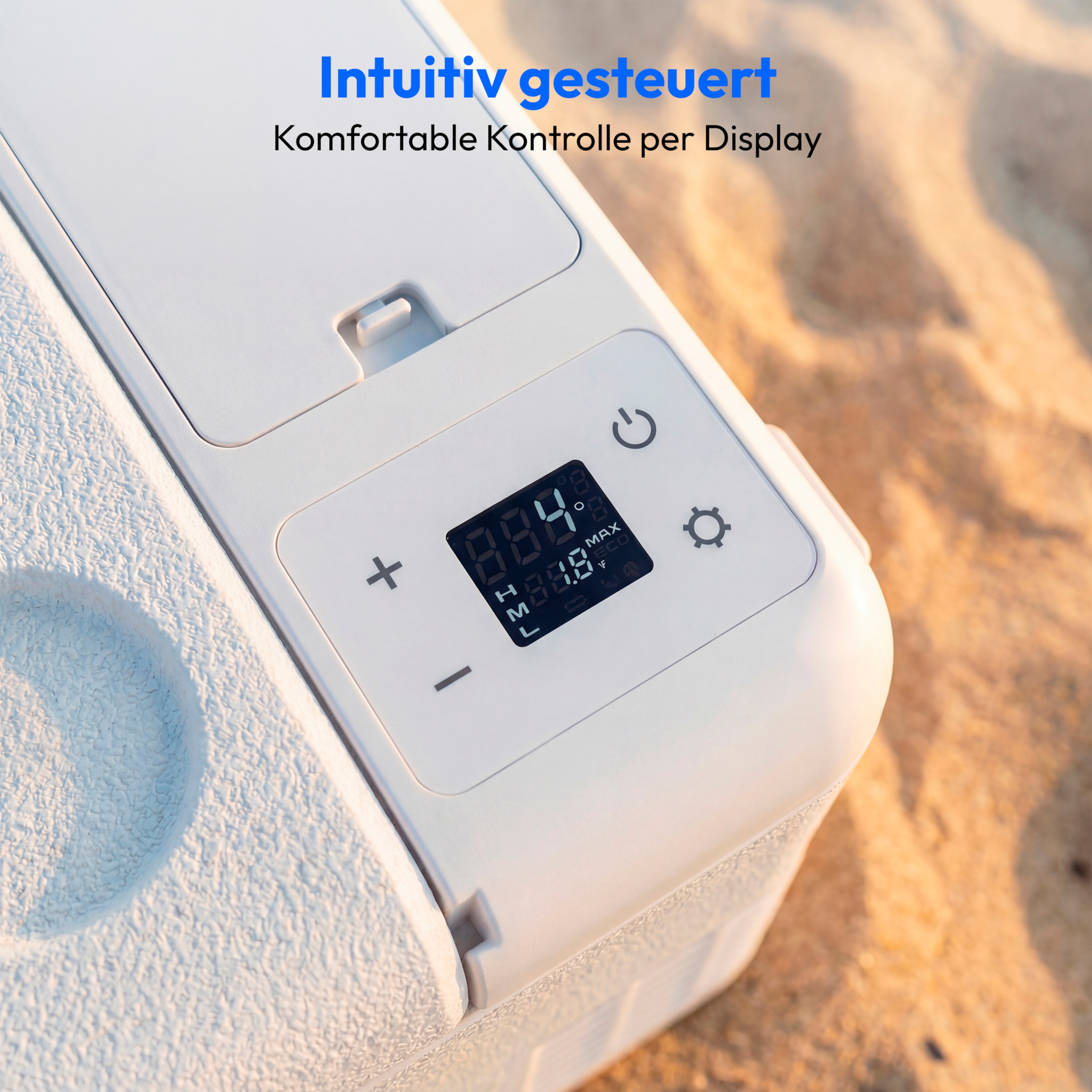 MEDION® MEDION LIFE Kompressor Kühlbox MD370027 CC28, 28 L, −20 °C bis +20 °C, Digitales Display, 12 V / 24 V / 230 V, LED-Innenbeleuchtung