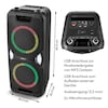 MEDION® LIFE® PE-1 Pure Partylautsprecher, PLL-UKW Radio, Bluetooth® 5.4, satter Sound, verschiedene Lichteffekte, X-Bass Bassanhebung, inkl. Mikrofon, 2 x 25 W RMS Ausgangsleistung