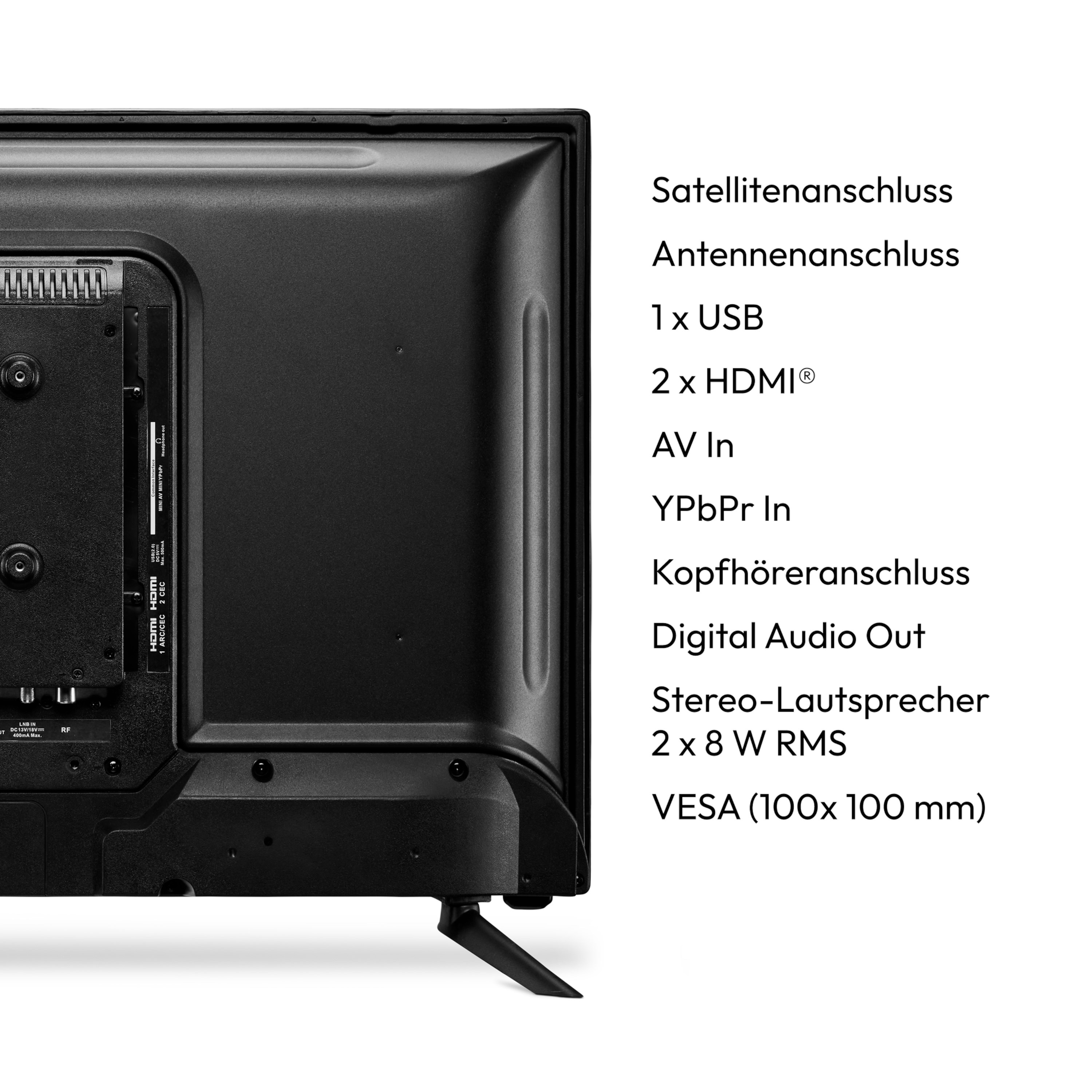 MEDION® LIFE® E8322501 (MD 832001) HD TV, 80 cm (32''), HD Triple Tuner, integrierter DVD-Player, integrierter Mediaplayer, CI+ Schnittstelle