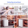 MEDION® LIFE Kühlschrank mit Eiswürfelfach MD 370033, 90 L Gesamt-Nutzinhalt (Kühlteil 80 L & Eiswürfelfach 10 L), wechselbarer Türanschlag, geringer Geräuschpegel