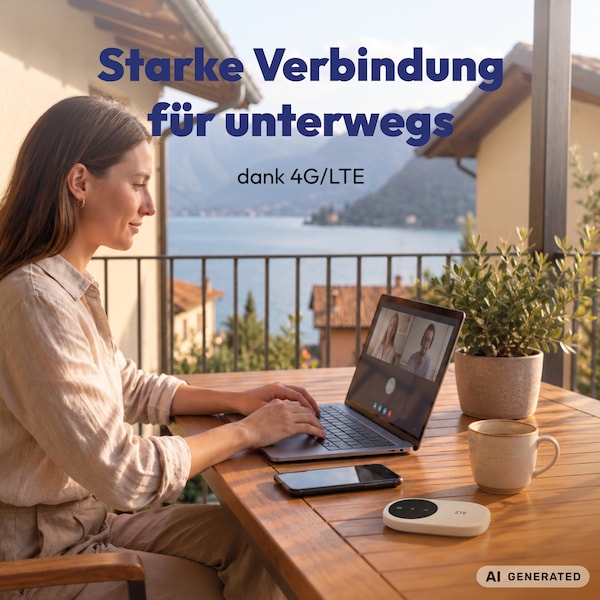 ZTE Mobiler Router U10, 4G LTE, Weiß