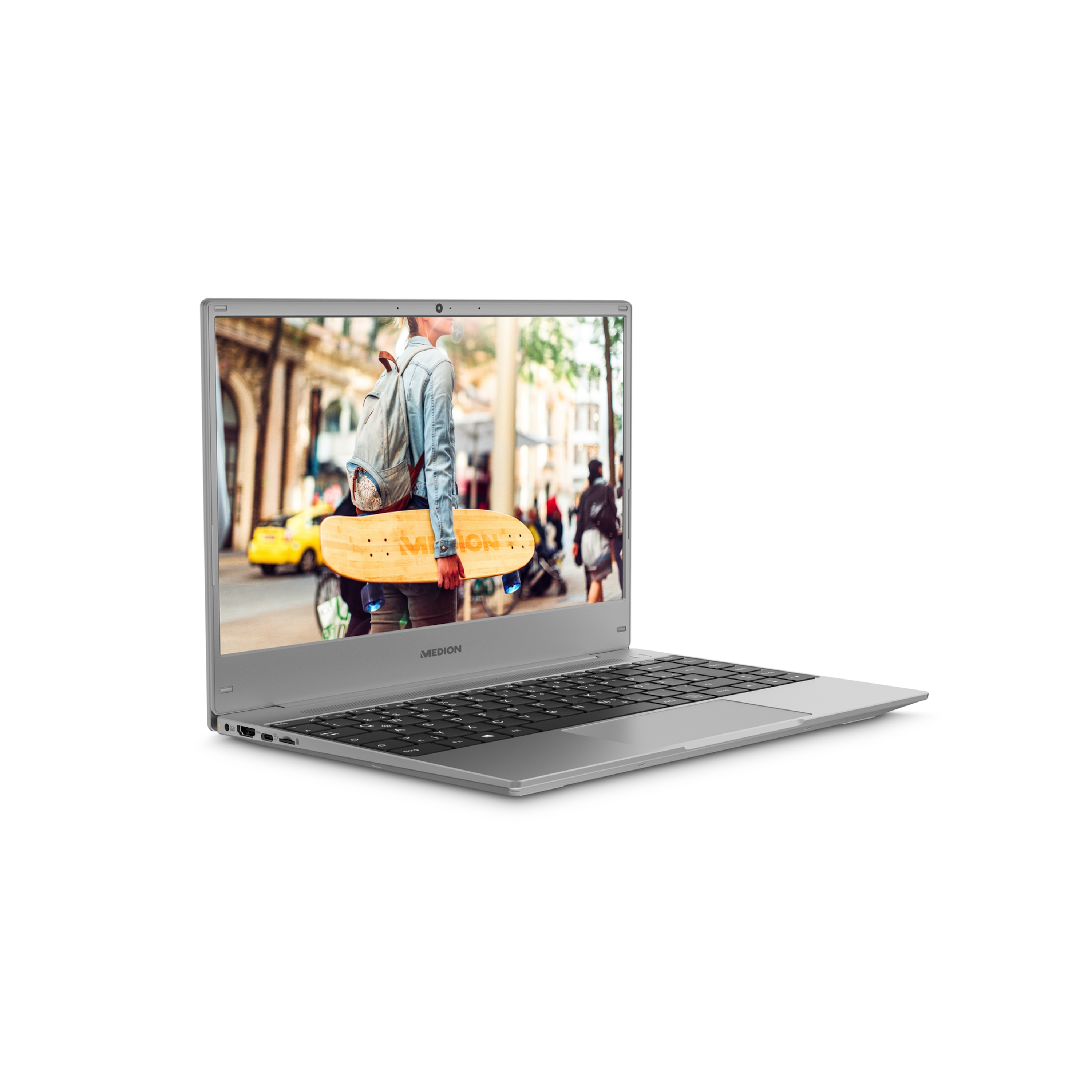 MEDION® E13204 Laptop, Intel® Pentium® Silver N5030, Windows 11 Home (S Modus), 33,7 cm (13,3'') FHD Display, 128 GB SSD, 4 GB RAM
