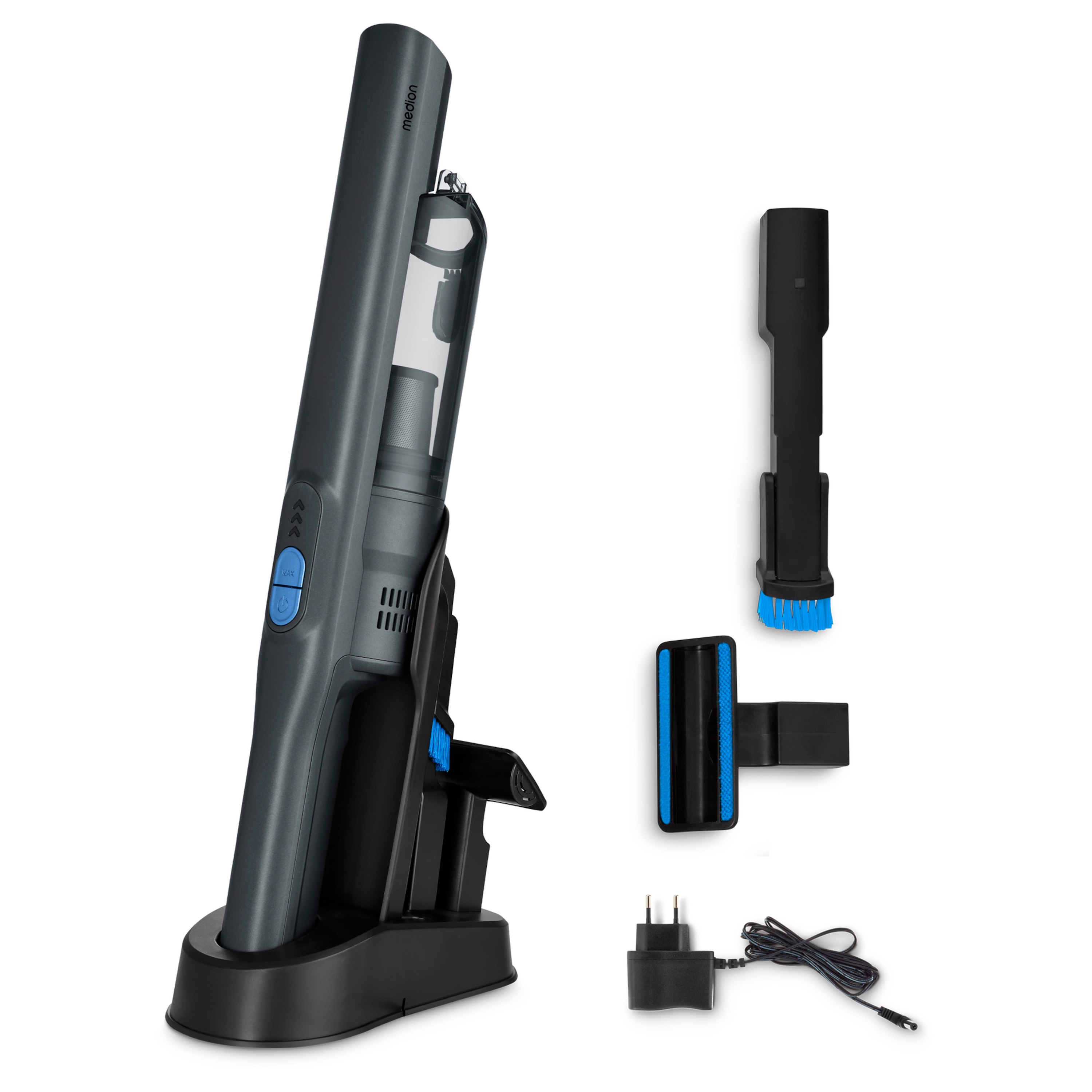 Medion® Handstaubsauger Handstaubsauger MD12057, 200 W, beutellos, 200 ml Staubbehälter, Eco-Modus (10 kPa)