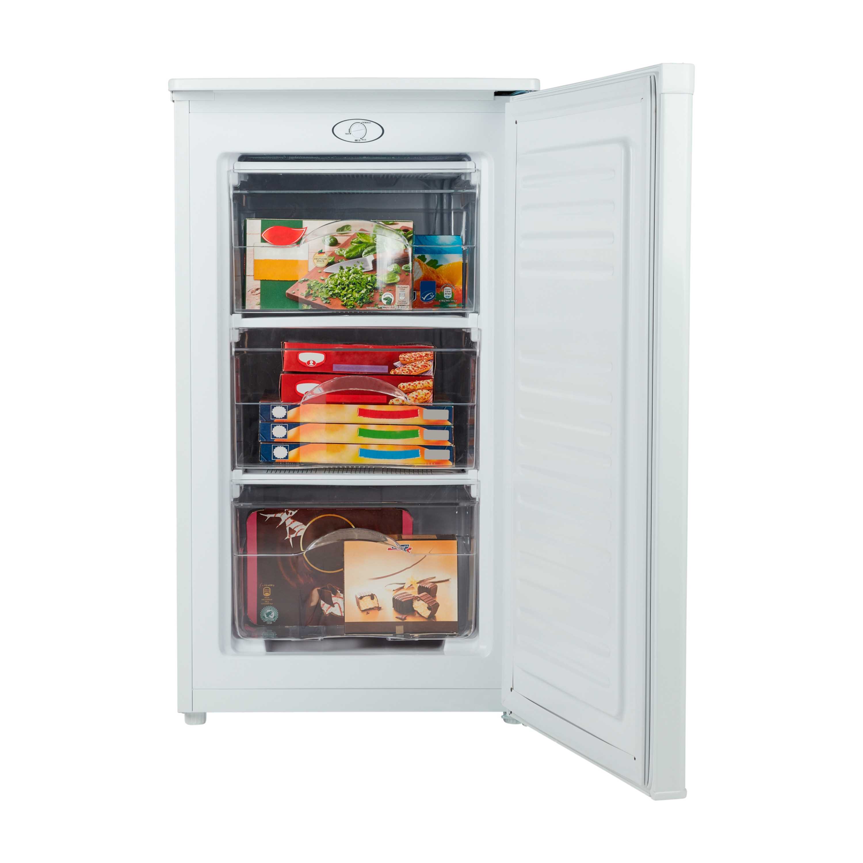 Medion Gefrierschrank Md 37157 60 L Volumen Mechanische Temperatureinstellung Wechselbarer Turanschlag 3 Schubladen Medion Online Shop