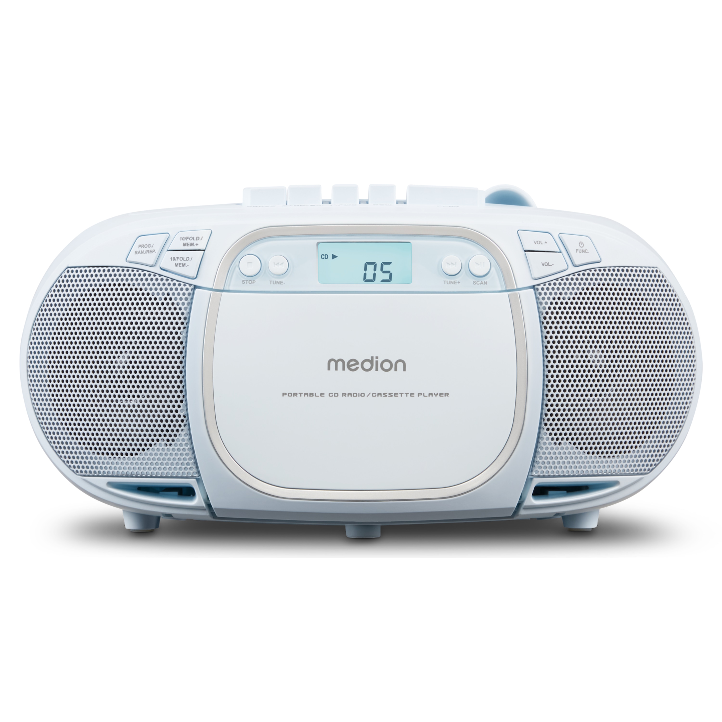 MEDION® LIFE® E66476 CD-/MP3-/Kassettenspieler blau | MEDION.DE