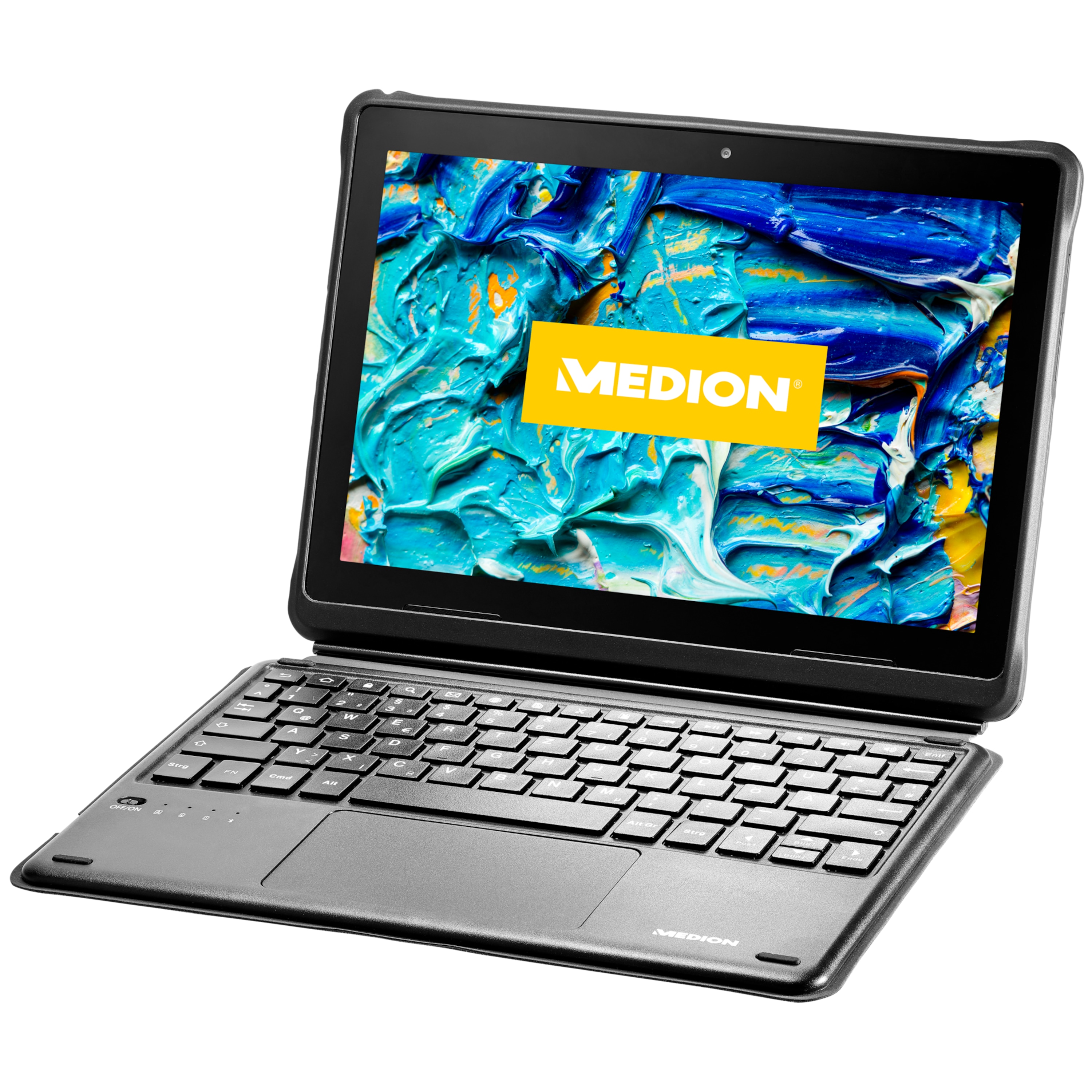 MEDION® LIFETAB® P10912 Education Tablet, 25,5 cm (10") FHD Display, Betriebssystem Android™ 11, 64 GB Speicher, 4 GB RAM, Octa-Core Prozessor, LTE, inkl. Bluetooth®-Tastatur und aktivem Stift  (B-Ware)
