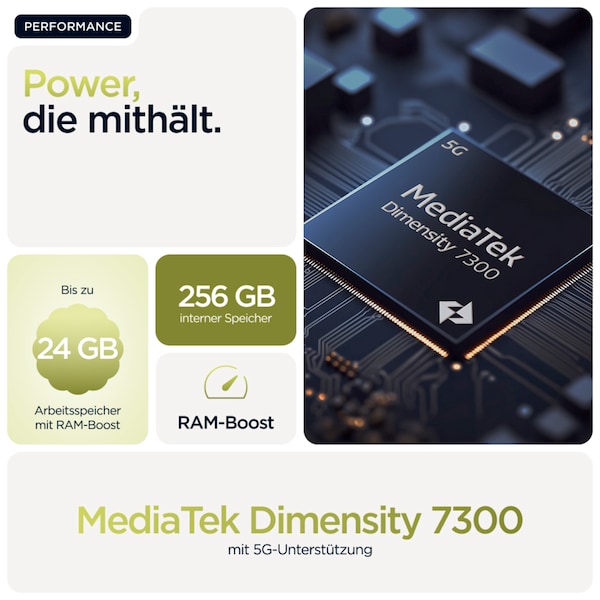 MOTOROLA moto g86 5G, 256 GB, Golden Cypress