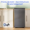 MEDION® LIFE® Kühlschrank mit Eiswürfelfach MD 37690, 90 L Gesamt-Nutzinhalt (Kühlteil 80 L & Eiswürfelfach 10 L), wechselbarer Türanschlag, geringer Geräuschpegel