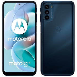 MOTOROLA moto g41 Smartphone, 16,33 cm (6,43) FHD+ Display, Betriebssystem Android™ 11, 128 GB interner Speicher, 6 GB RAM, Octa-Core Prozessor, Farbe: Meteorite Black