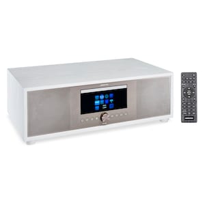MEDION® LIFE® P66024 All-in-One Audio System, LCD-Display 7,1 (2.8''), Internet/DAB+/PLL-UKW Radio, CD/MP3-Player, Bluetooth® 5.0, DLNA, 2.1 Soundsystem, 2 x 20 W + 40 W RMS (B-Ware)